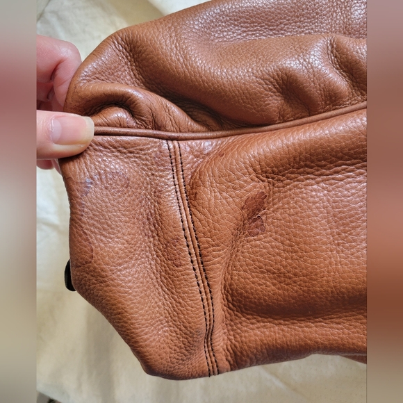 Cole Haan | Large Capacity Warm Brown Leather Slouchy Satchel (OS) - Picture 16 of 16